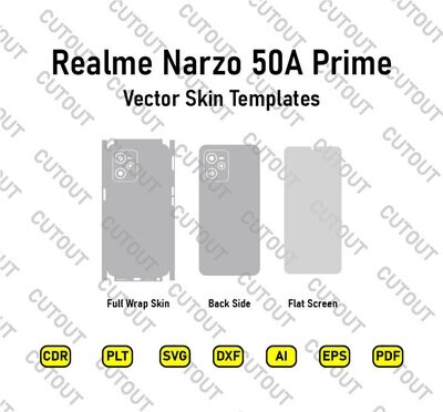 Realme Narzo 50A Prime Vector Skin Cut Files