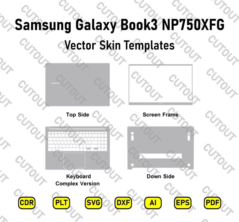 Samsung Galaxy Book3 NP750XFG 15.6 Vector Skin Cut Files