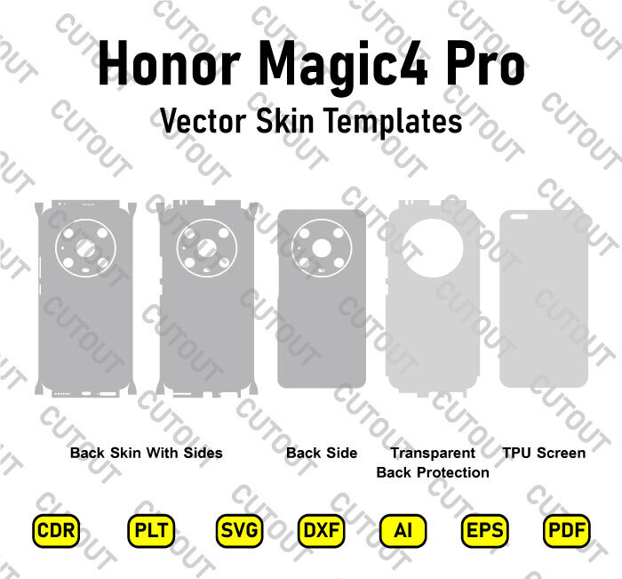 Honor Magic4 Pro Vector Skin Cut Files