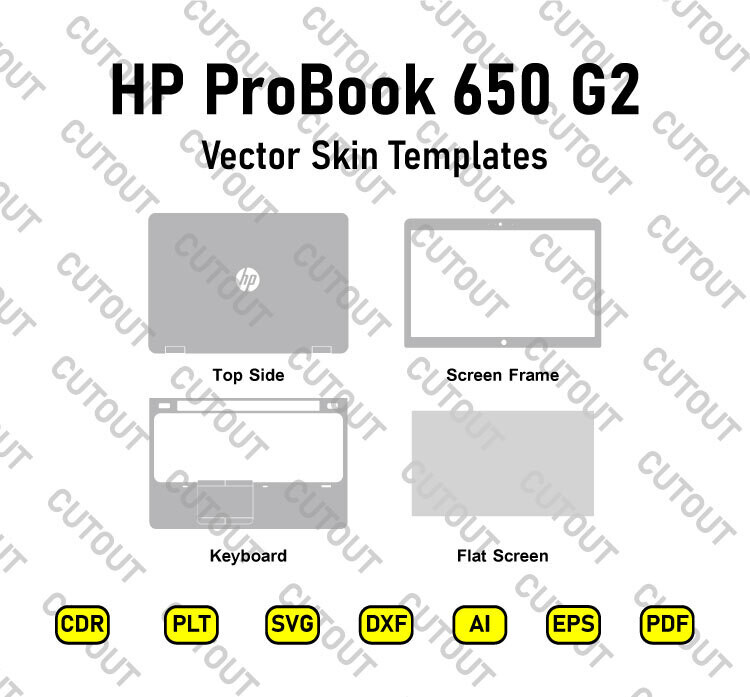 HP ProBook 650 G2 Vector Skin Cut Files