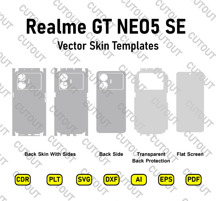 Realme GT NEO5 SE Vector Skin Cut Files
