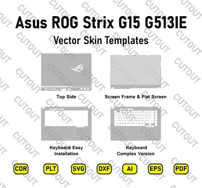 ​Asus ROG Strix G15 G513IE Vector Skin Cut-Dateien