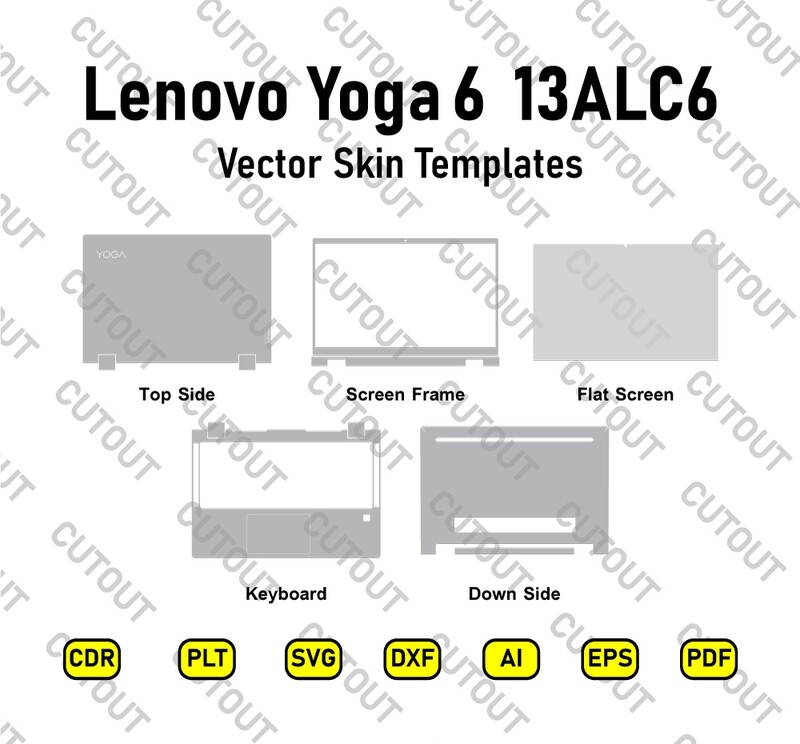 Lenovo Yoga 6 13ALC6 Vector Skin Cut Files