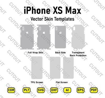 iPhone XS Max-Vektor-Skin-Vorlagen