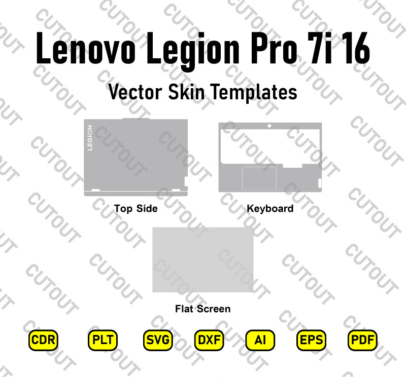 Lenovo Legion Pro 7i 16 Gen 8 Vector Skin Cut Files