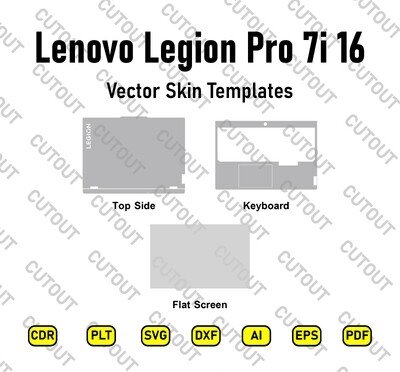 Lenovo Legion Pro 7i 16 Gen 8 Vector Skin Cut Files