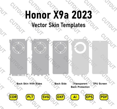 Honor X9a 2023 Vector Skin Cut Files