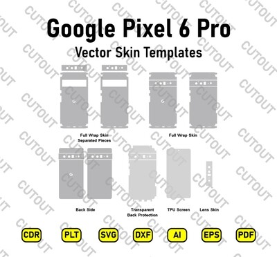 Google Pixel 6 Pro Vector Skin Cut Files