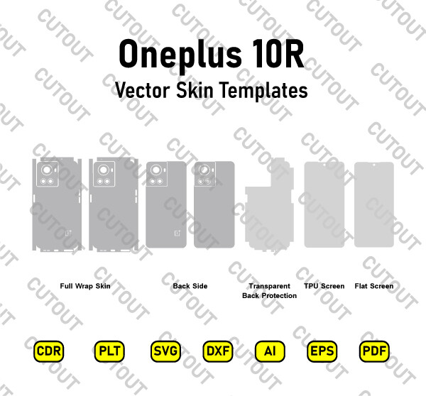 Oneplus 10R Vector Skin Cut-Dateien