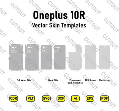 Oneplus 10R Vector Skin Cut Files