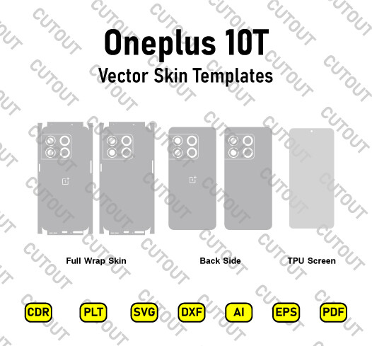 Oneplus 10T Vector Skin Cut Files