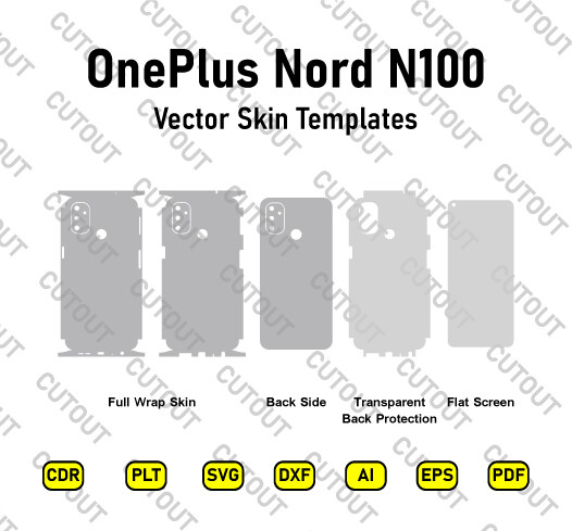 OnePlus Nord N100 Vektor-Skin-Cut-Dateien