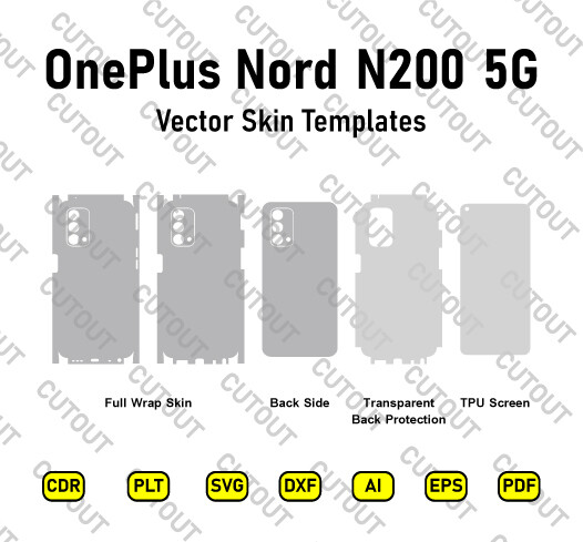 OnePlus Nord N200 5G Vector Skin Cut Files