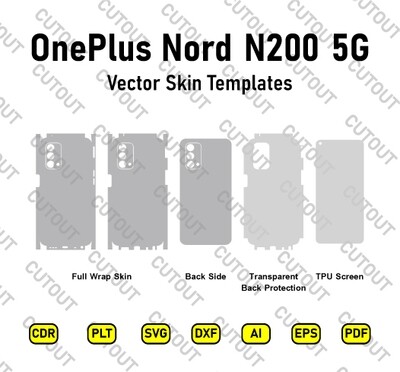 OnePlus Nord N200 5G Vector Skin Cut-Dateien