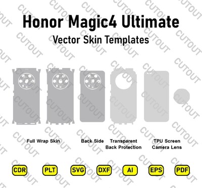 Honor Magic 4 Ultimate Vektor-Skin-Schnittdateien