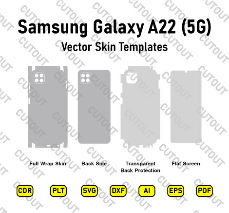Samsung Galaxy A22 5G Vector Skin Cut Files