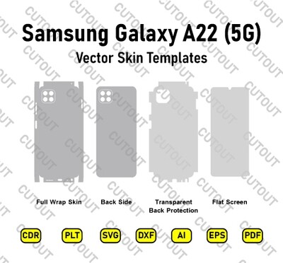 Samsung Galaxy A22 5G Vector Skin Cut Files