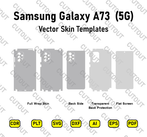 Samsung Galaxy A73 5G Vector Skin Cut Files