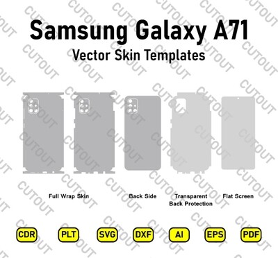 Samsung Galaxy A71 (4G) Vector Skin Cut Files