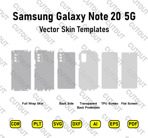 Samsung Galaxy Note20 5G Vector Skin Cut Files