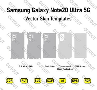 Samsung Galaxy Note20 Ultra 5G Vector Skin Cut Files