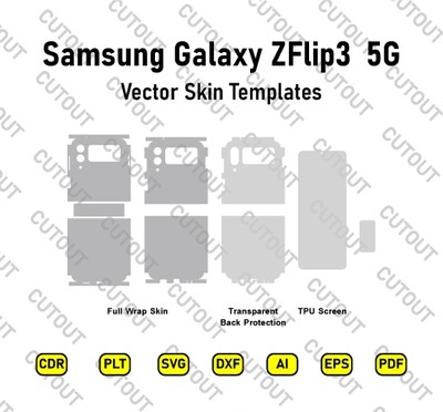 Samsung Galaxy Z Flip3 5G Vector Skin Cut Files