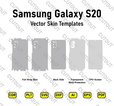 ​Samsung Galaxy S20 Vektor-Skin-Cut-Dateien