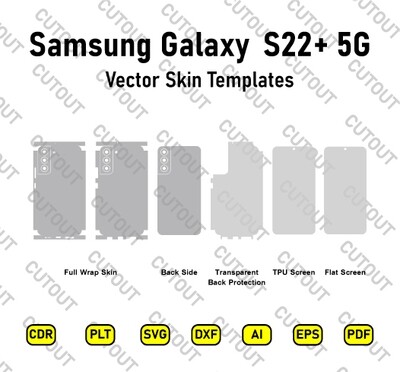 Samsung Galaxy S22+ 5G Vector Skin Cut Files