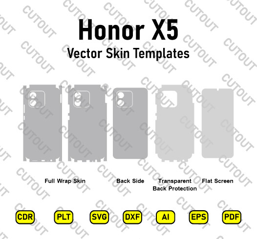 Honor X5 Vector Skin Cut Files