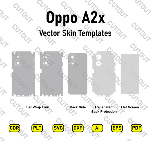 Oppo A2x Vector Skin Cut Files