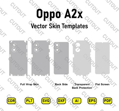 Oppo A2x Vector Skin Cut Files