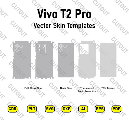 Vivo T2 Pro Vector Skin Cut Files
