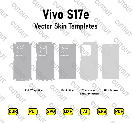 Vivo S17e Vector Skin Cut Files