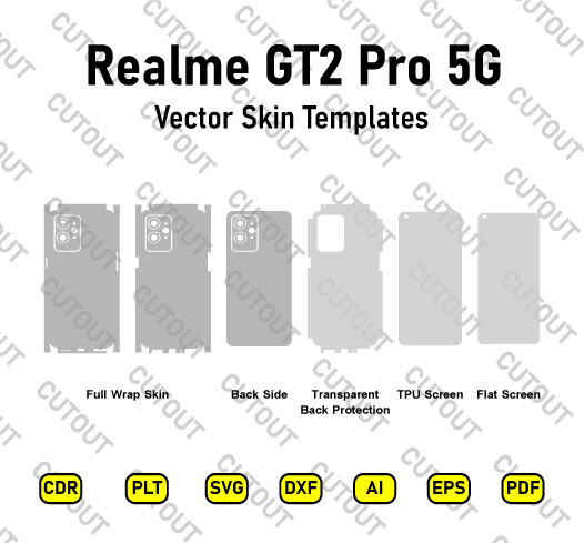 Realme GT2 Pro 5G Vector Skin Cut Files