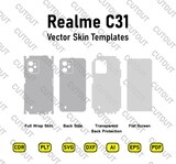 ​Archivos de corte de piel vectorial Realme C31