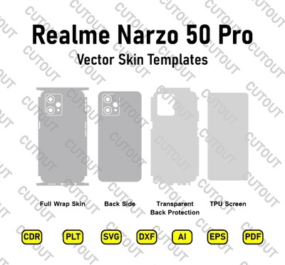 Realme Narzo 50 Pro Vector Skin Cut Files