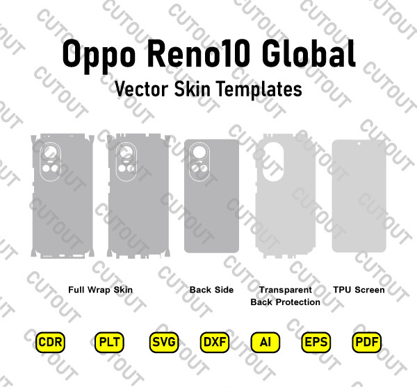 Oppo Reno 10 5G Global Vector Skin Cut Files
