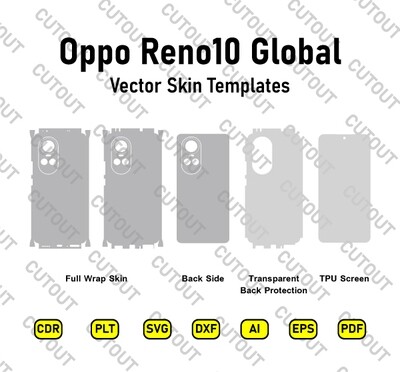 Oppo Reno 10 5G Global Vector Skin Cut-Dateien