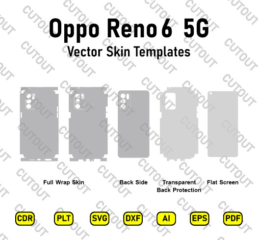 Oppo Reno6 5G Vector Skin Cut Files