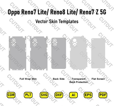 Oppo Reno7 Lite 5G /Reno8 Lite 5G/Reno7 Z 5G Vector Skin Cut Files