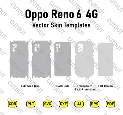 Oppo Reno6 4G Vector Skin Cut Files