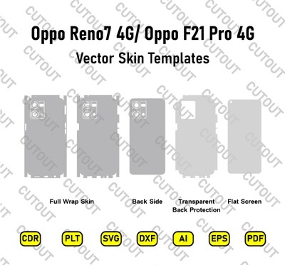 ​Oppo Reno7 4G/ Oppo F21 Pro 4G Vektor-Skin-Cut-Dateien