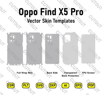 Oppo Find X5 Pro Vector Skin Cut Files