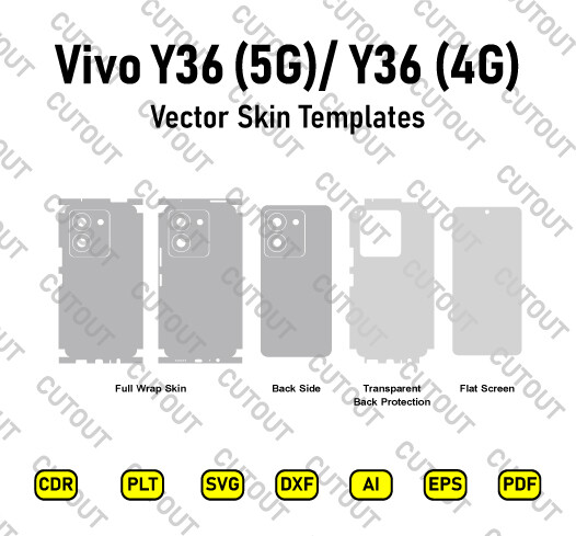 VIVO Y36  Vector Skin Cut Files