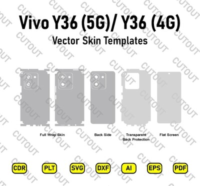 VIVO Y36  Vector Skin Cut Files
