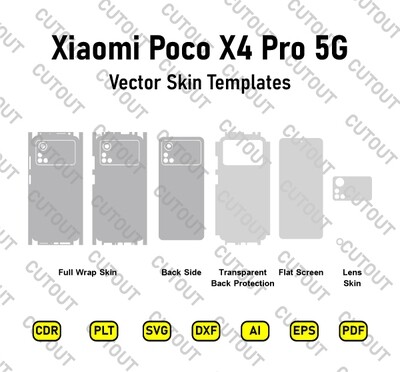 Xiaomi Poco X4 Pro 5G Vector Skin Cut Files