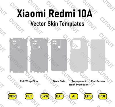 Xiaomi Redmi 10A Vector Skin Cut Files