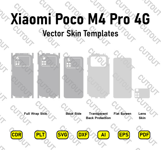Xiaomi Poco M4 Pro 4G Vector Skin Cut Files