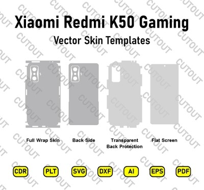 Xiaomi Redmi K50 Gaming Vector Skin Cut Files