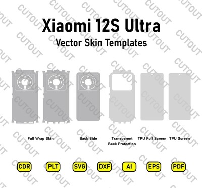 Xiaomi 12S Ultra Vector Skin Cut Files